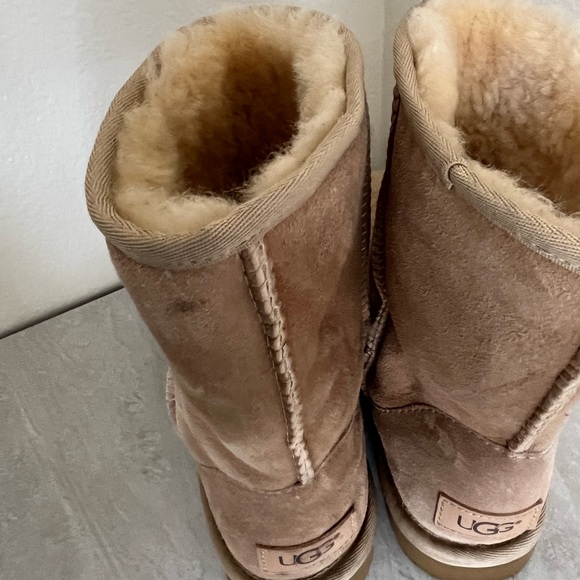 Stone/Bone Color Mid Calf Uggs - Picture 3 of 11